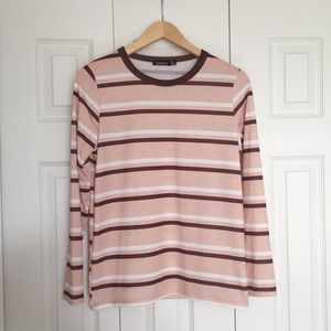 long-sleeve striped shirt